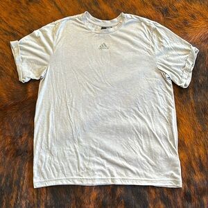 Women’s Adidas Short Sleeve Shirt in Light Gray- Size M